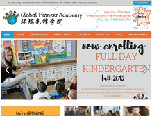 Tablet Screenshot of globalpioneeracademy.org